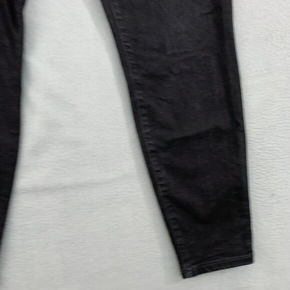 Spanx Ankle Skinny Jeans Women's Large Black Tapered Pull On 20278R - Picture 4 of 16